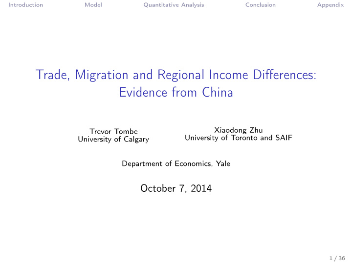 trade migration and regional income differences evidence