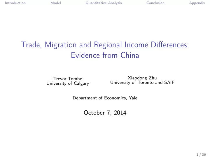 trade migration and regional income differences evidence