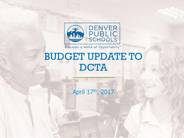 budget update to