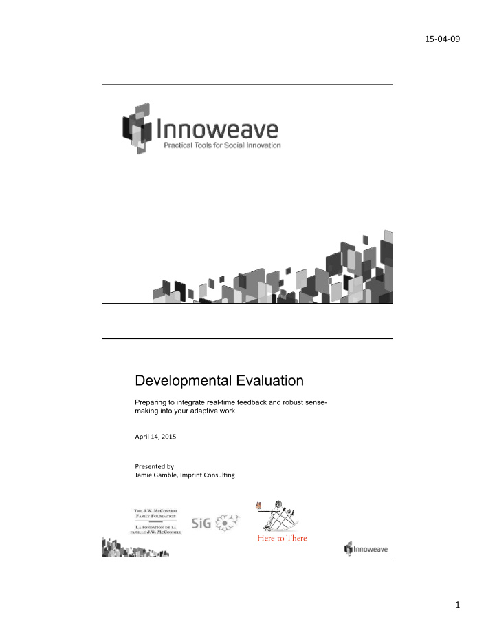 developmental evaluation