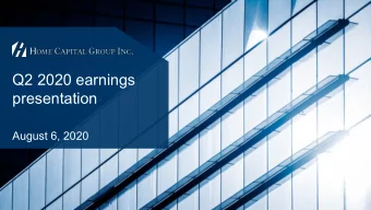 Q2 2020 earnings  presentation  August 6, 2020  1  Forward-looking statements  From time to time