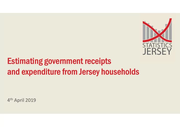 estimating government receipts and expenditure from