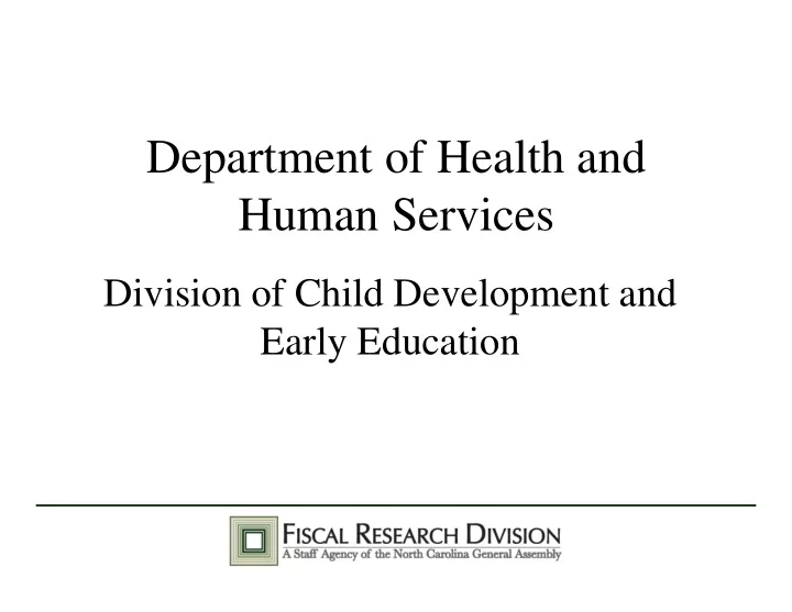 department of health and human services