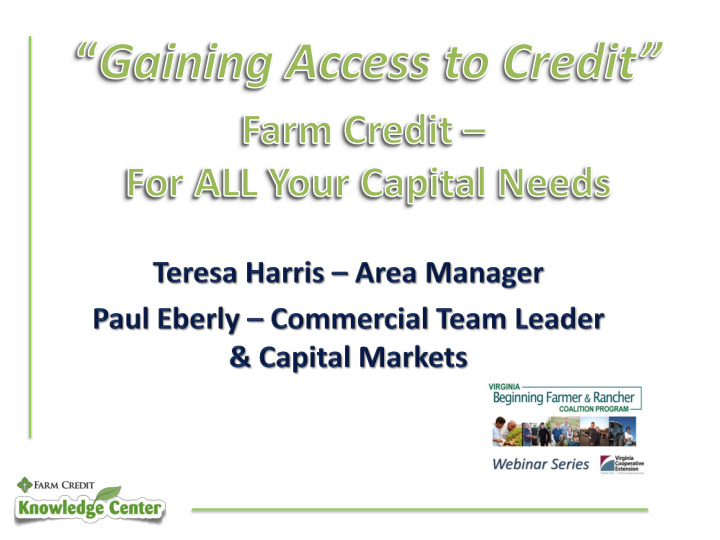 the farm credit system is a nationwide