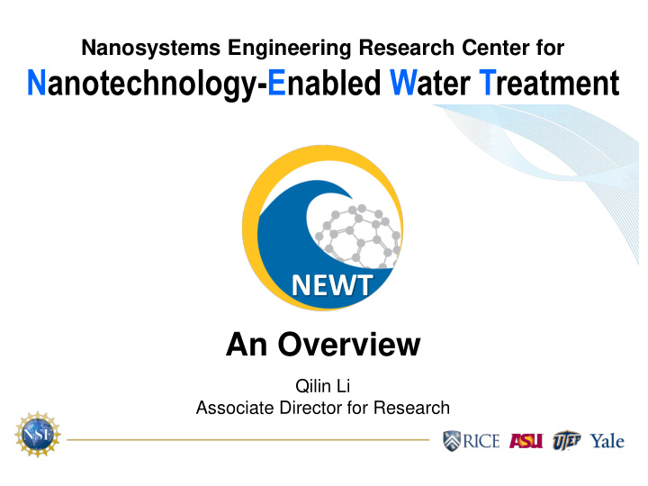 nanotechnology enabled water treatment