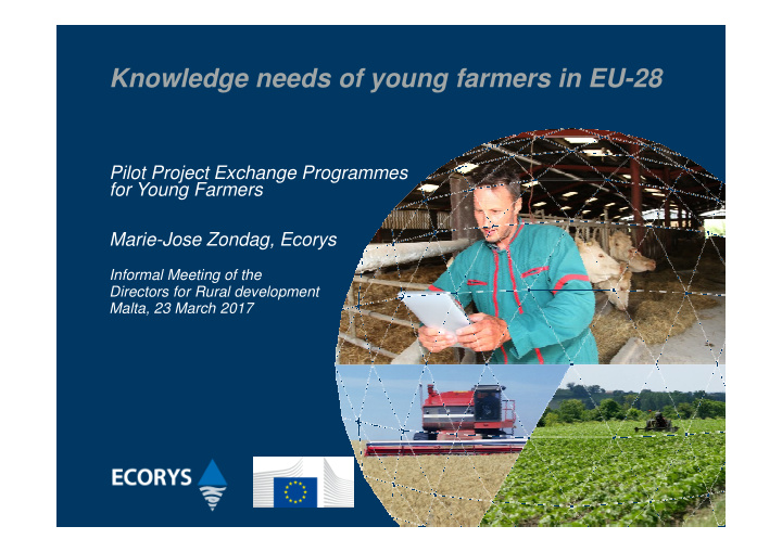 knowledge needs of young farmers in eu 28
