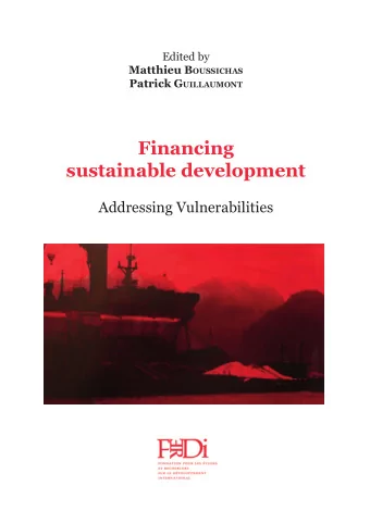 Financing  sustainable development  Addressing Vulnerabilities  Financing Sustainable Development