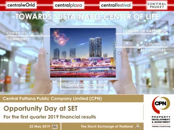 TOWARDS SUSTAINABLE CENTER OF LIFE  CENTER OF HAPPINESS  CENTER OF  COMMUNITY  CENTER OF  ALL