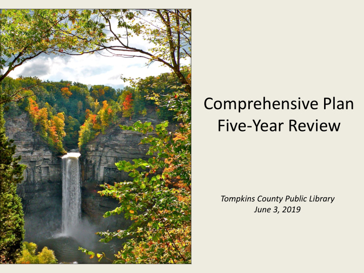 comprehensive plan five year review