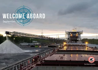 Welcome aboard  September, 2019  Sea Beyond Borders  About Us  Algoma  2,000 Employees  We