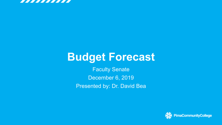 budget forecast