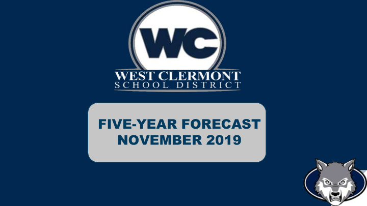 five year forecast november 2019 five year forecast