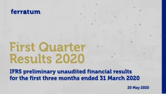 This presentation contains, or may be deemed to  looking statements.  contain, forward-looking