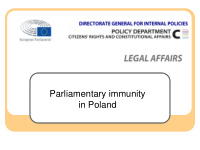 parliamentary immunity