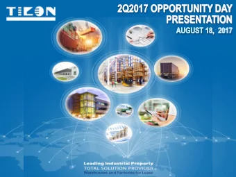 COMPANY  INFORMATION  2Q2017 Opportunity Day Presentation GROUP STRUCTURE  Solar roof business