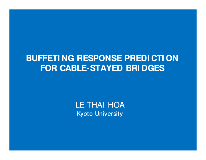buffeti ng response predi cti on buffeti ng response