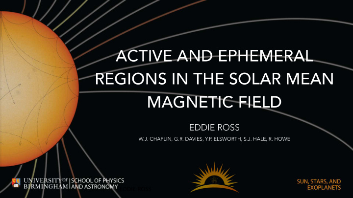 active and ephemeral regions in the solar mean magnetic