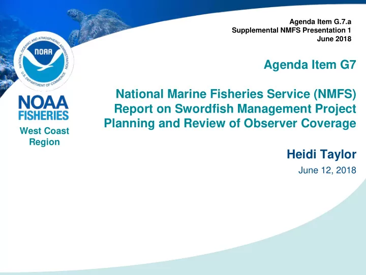 agenda item g7 national marine fisheries service nmfs