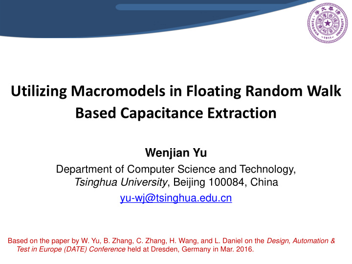 utilizing macromodels in floating random walk based