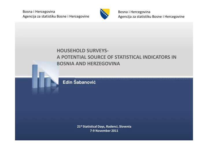 household surveys a potential source of statistical