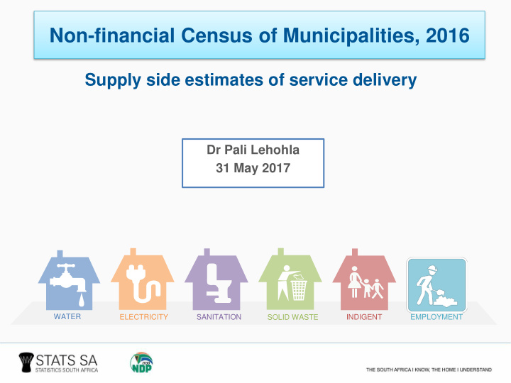 non financial census of municipalities 2016