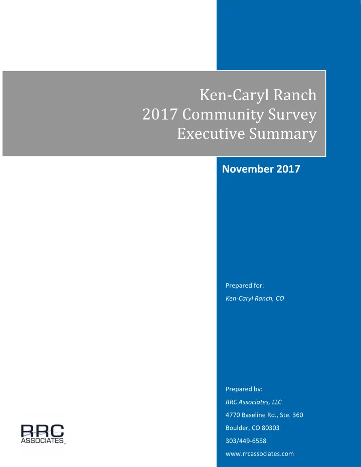 ken caryl ranch
