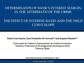DETERMINANTS OF BANKS INTEREST MARGIN  IN THE AFTERMATH OF THE CRISIS:  THE EFFECT OF INTEREST
