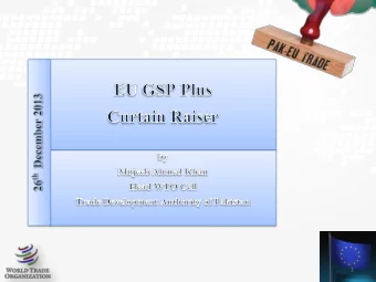 1  What is GSP  Generalised System of Preferences [GSP] is  a  mechanism  in  which  countries