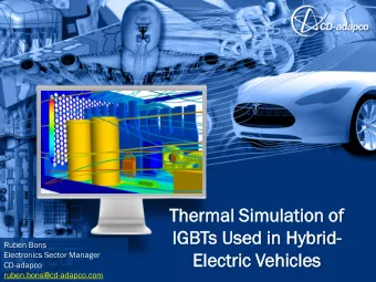 Ther  ermal  mal Simu  mulation  lation of  IGB  GBTs  s Use  sed  d in Hybrid  rid-  Ruben Bons