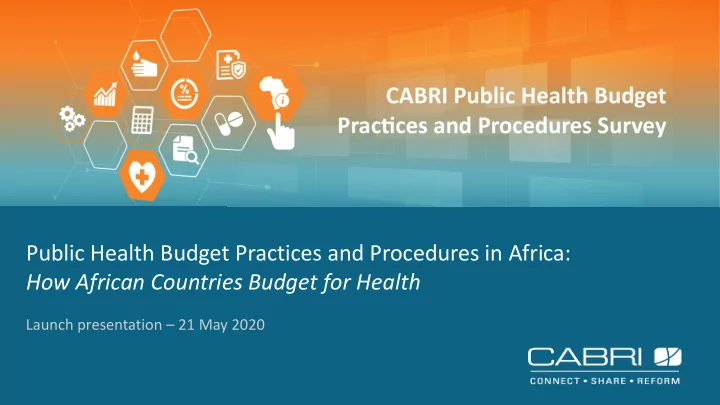 public health budget practices and procedures in africa