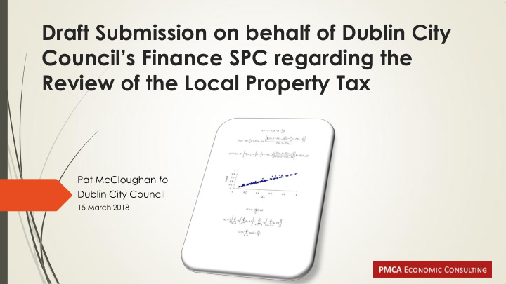 draft submission on behalf of dublin city council s