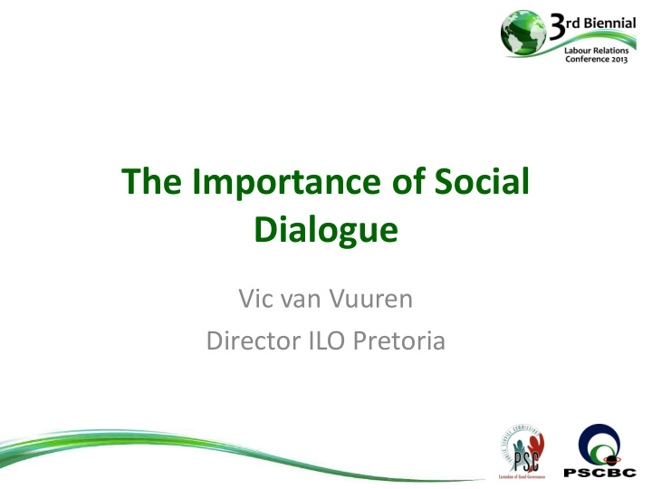 the importance of social dialogue