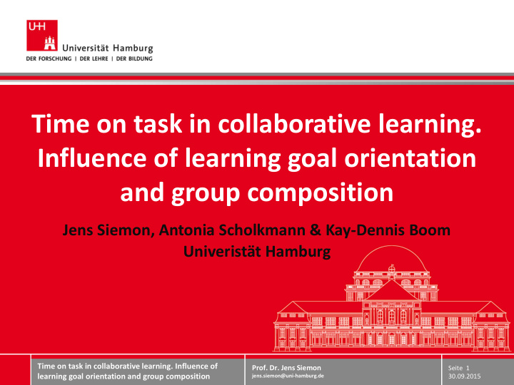 time on task in collaborative learning
