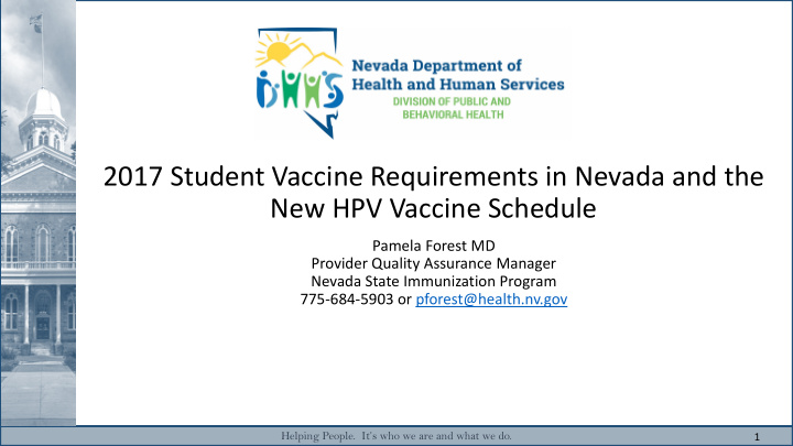 2017 student vaccine requirements in nevada and the new