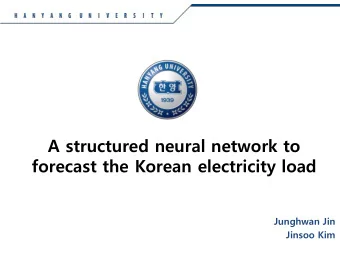 forecast the Korean electricity load  Junghwan Jin  Jinsoo Kim  1.  Introduction  2.  Data  3.