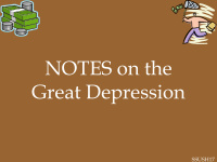 notes on the great depression