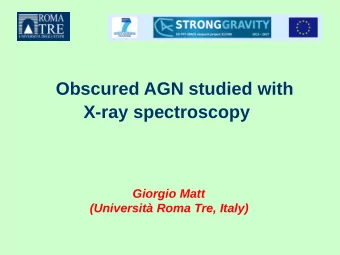 Plan of the talk  Plan of the talk  Introduction on obscured AGN spectra  Highlights from recent