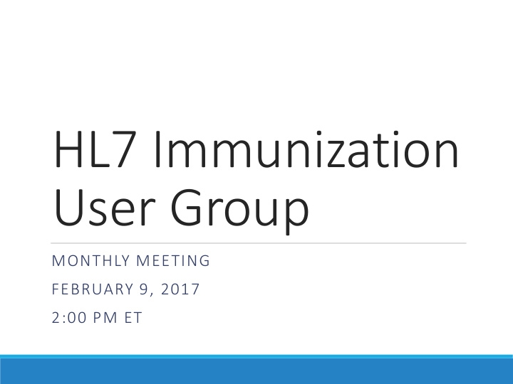 hl7 immunization