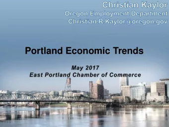 Portland Economic Trends  Oregon  3  Employment  Florida  3  Washington  2.9  Nevada  2.9  Growth