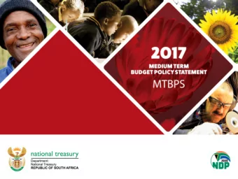 Core message of the MTBPS  Tough times require tough decisions. We are committed to making them.