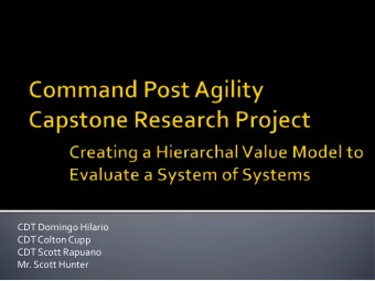 CDT Domingo Hilario  CDT Colton Cupp  CDT Scott Rapuano  Mr. Scott Hunter  The Team