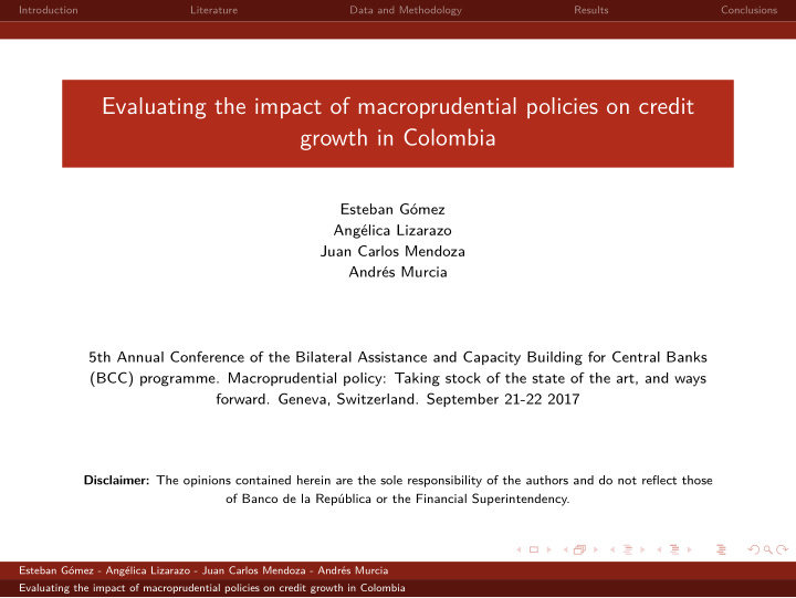 evaluating the impact of macroprudential policies on