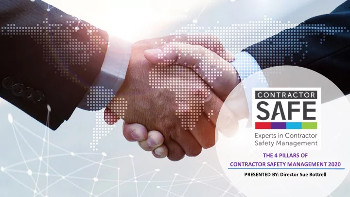 the 4 pillars of contractor safety management 2020