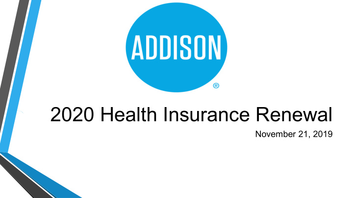 2020 health insurance renewal