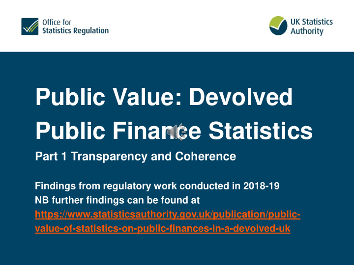 public finance statistics