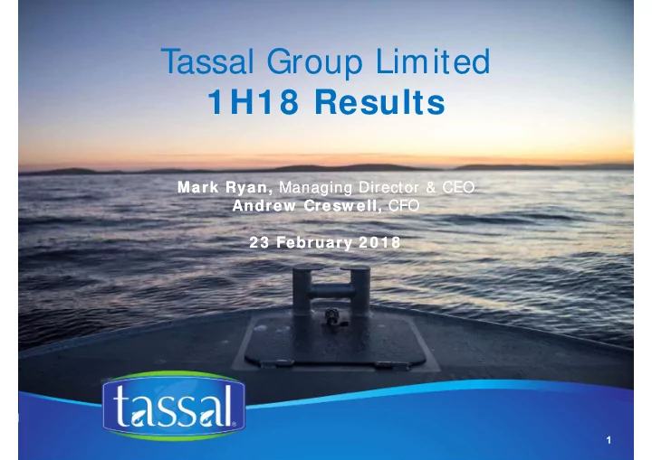 t assal group limited 1h18 results