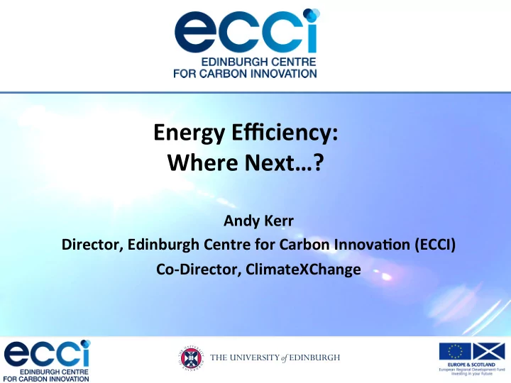 energy efficiency