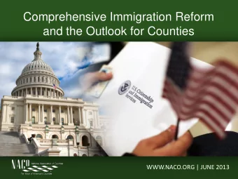 Comprehensive Immigration Reform  The Senates Comprehensive Immigration Reform  Proposal (S.
