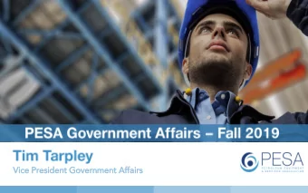 Vic  ice President Government Affai  fairs  We work with our Member Companies to identify, analyze