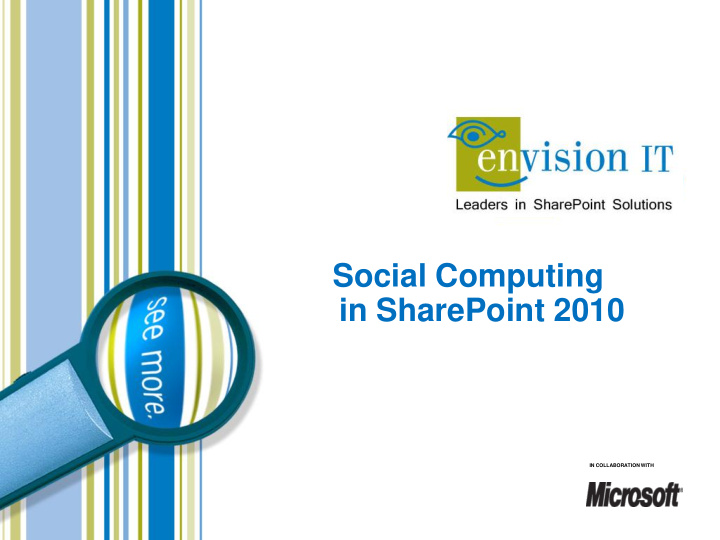 social computing in sharepoint 2010